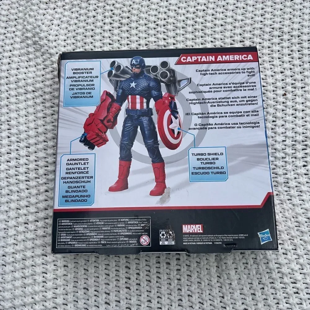 Marvel Hasbro Captain America Toy 9.5-inch Action Super Heroes Figure and Gear